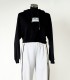 Felpa con Cappuccio Nera Cropped Comme des Fuckdown – Stile Streetwear