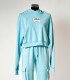 Felpa azzurra cropped Comme des Fuckdown – Streetwear donna