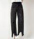 Black Jeans One Teaspoon – Denim Nero Strappato con Orlo Sfilacciato