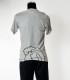 T-shirt Lacoste x Comme des Garçons grigia con maxi stampa coccodrillo