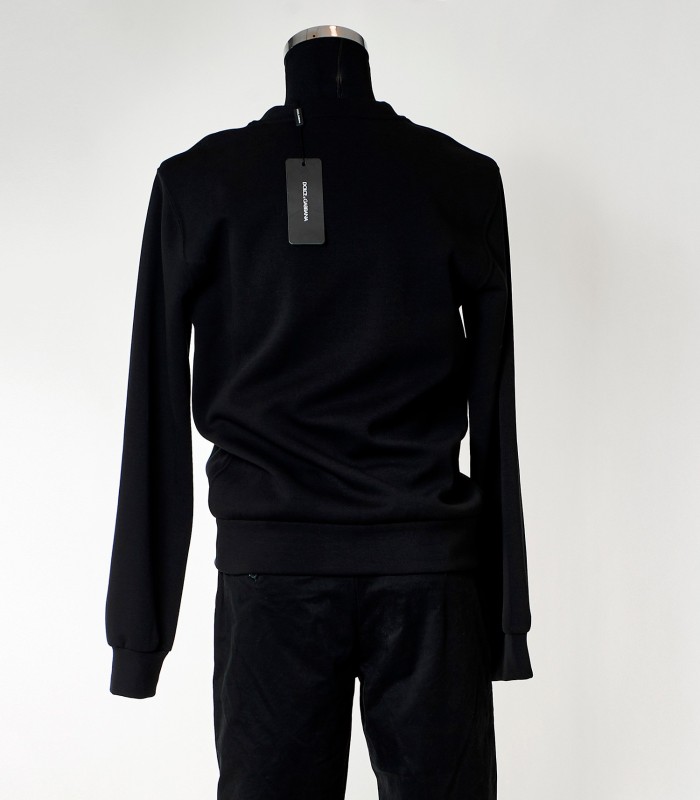 Felpa Uomo Dolce & Gabbana Nera con Ricamo Dorato