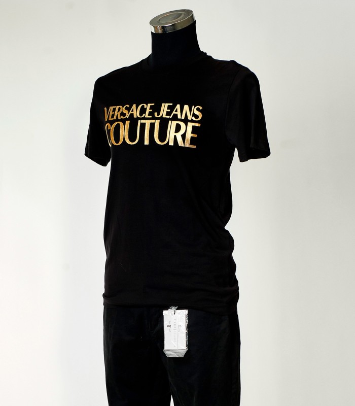 T-shirt uomo Versace Jeans Couture con logo dorato – stile iconico ed elegante