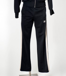 Pantaloni Tuta Nera Palm Angels con Bande Laterali | Stile Streetwear