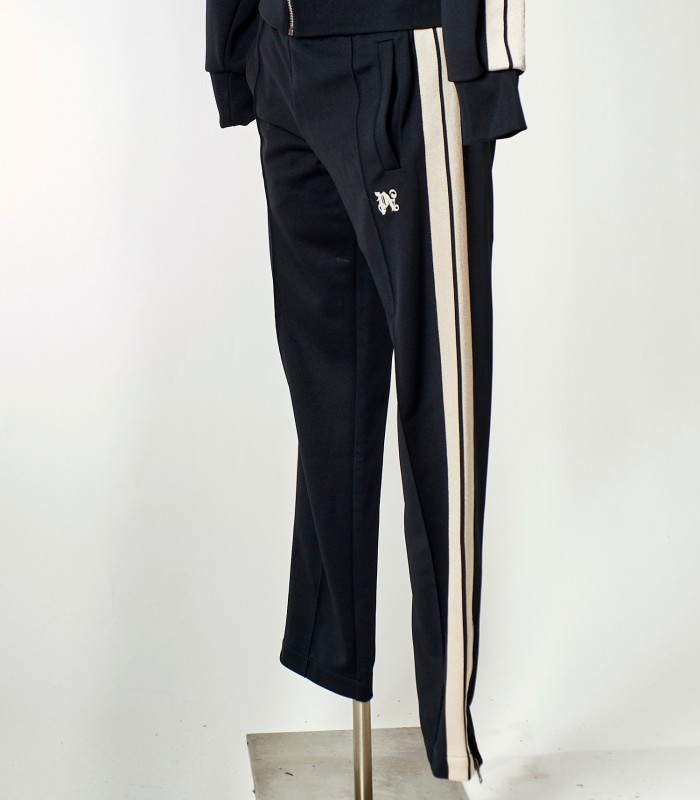 Pantaloni Tuta Nera Palm Angels con Bande Laterali | Stile Streetwear