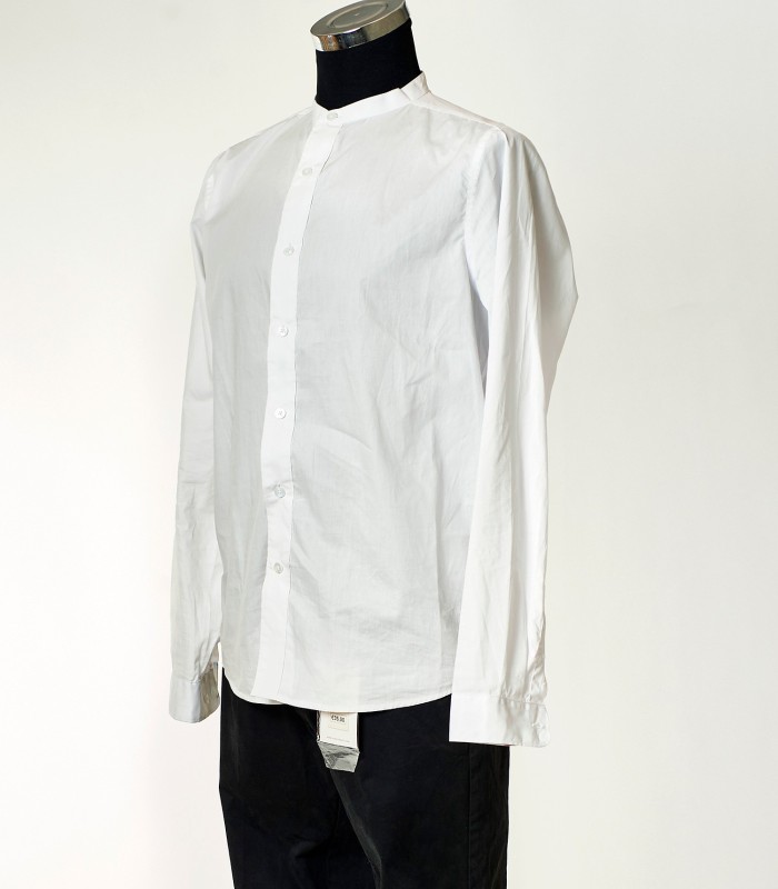 Camicia Bianca Uomo Collo Coreana Yves Enzo Paris – Eleganza Minimal