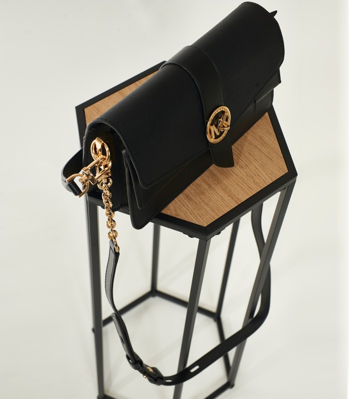 Borsa Michael Kors Nera a Tracolla con Dettagli Oro | Nuova Collezione