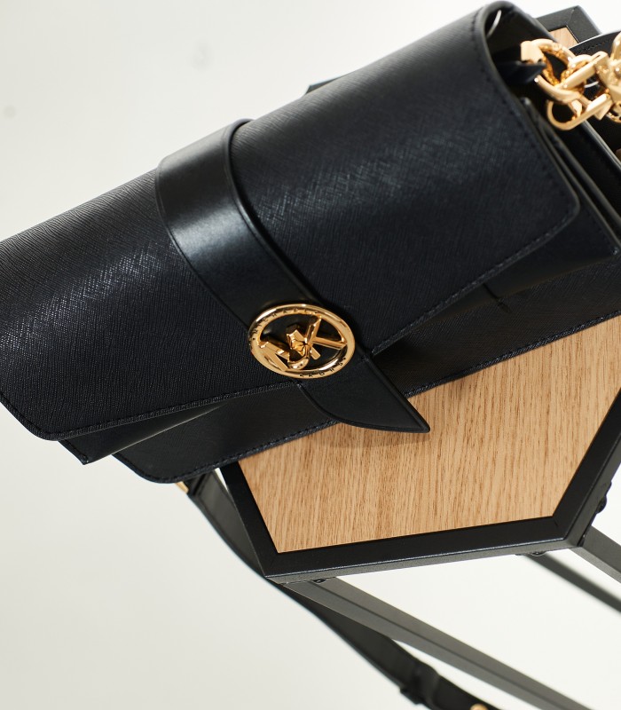 Borsa Michael Kors Nera a Tracolla con Dettagli Oro | Nuova Collezione