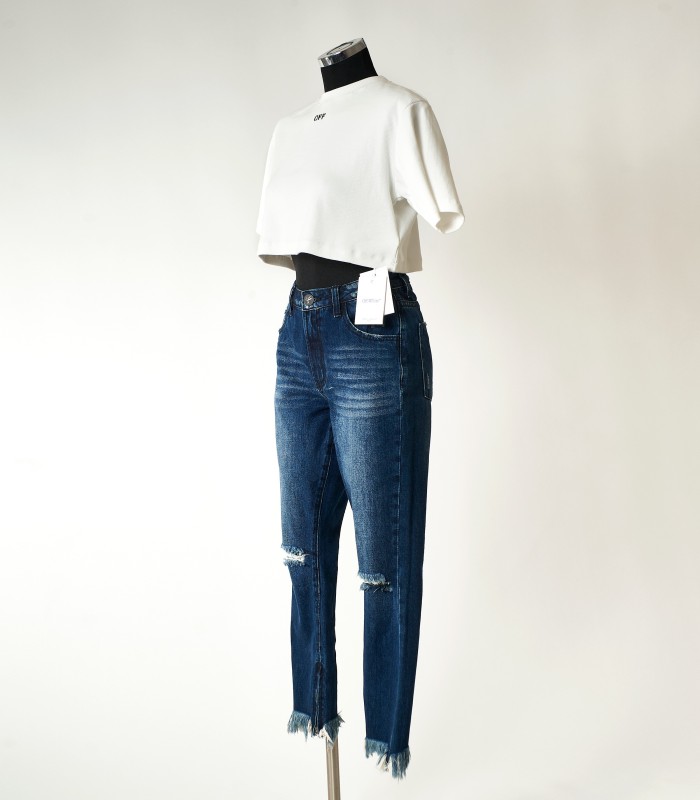 Crop top Off-White donna – disponibile in bianco e nero