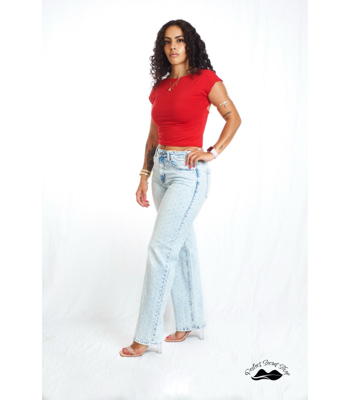 Crop Top Kylie donna schiena scoperta | Top corto elegante in 4 colori